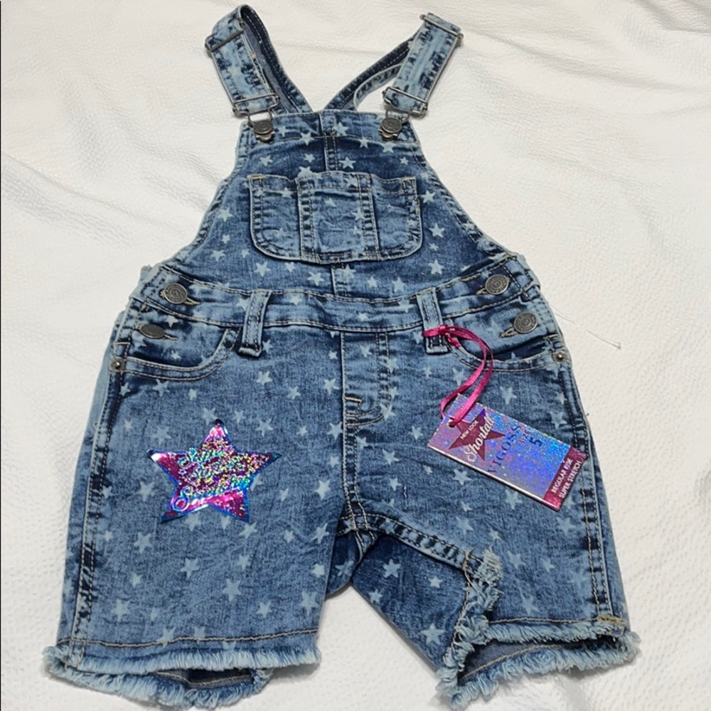 Vigoss shortall overall stars girls size 5 NEW